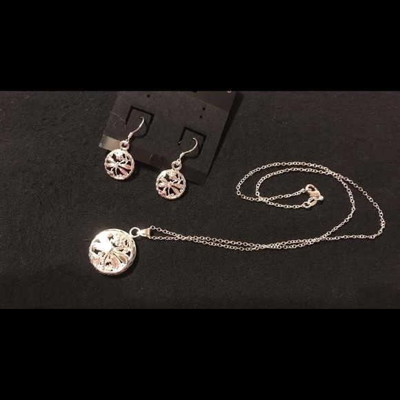 Tree of Life earrings, pendant  w/ 18” 925 chain - Picture 2 of 3